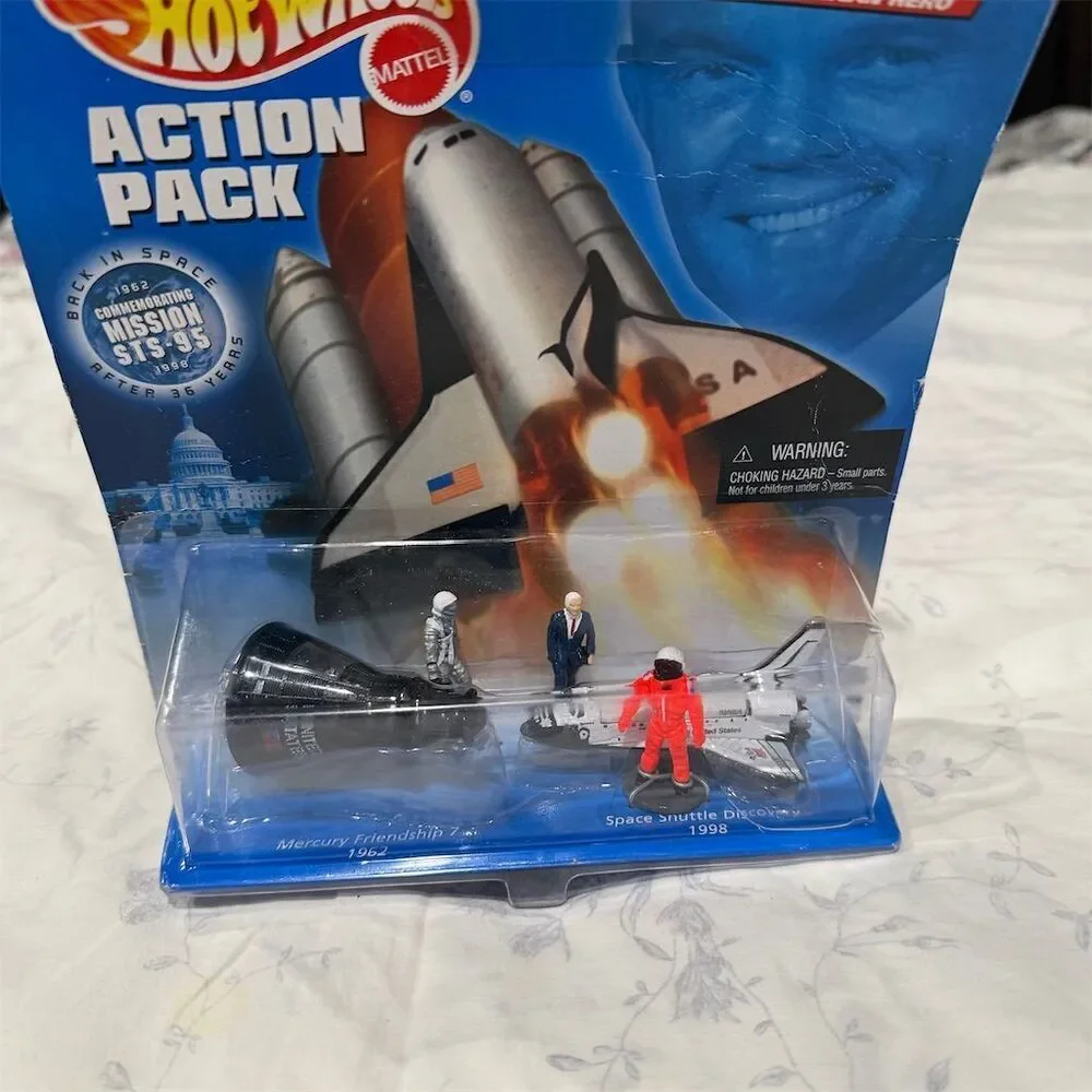 Hot Wheels Action Pack John Glenn Great American Hero 1998 Set